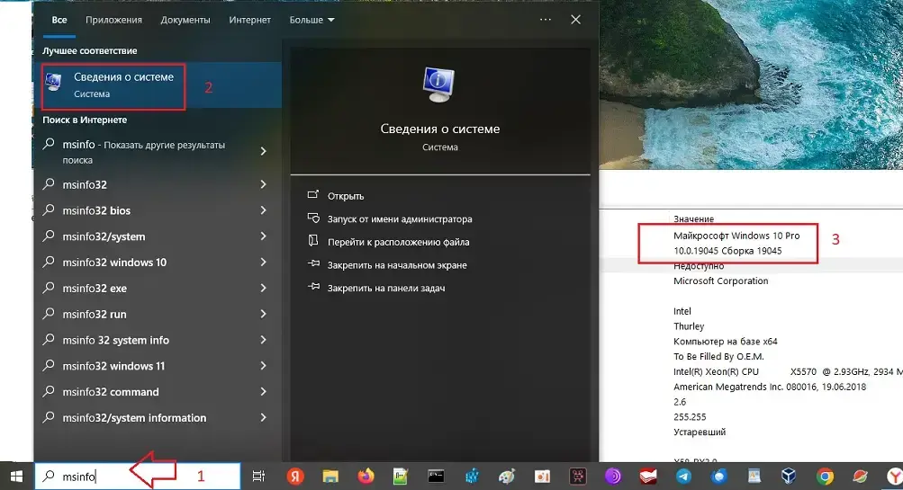 версия и сборка windows 10 msinfo версия и сборка windows 10 msinfo