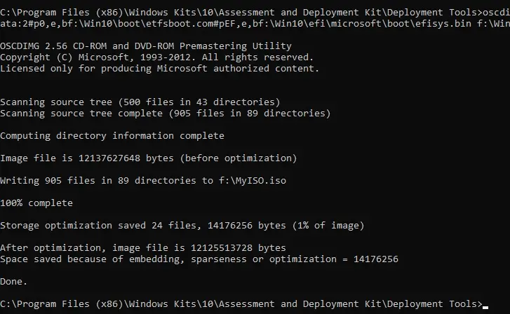 окончание записи образа с помощью windows adk окончание записи образа с помощью windows adk